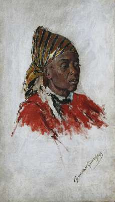 Portrait of African woman - Ferrari Giuseppe